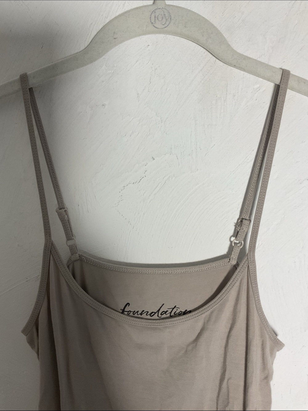 Foundation by Mr. Davis Bamboo Viscose Camisole Tank Top Size M Taupe - Picture 2 of 5